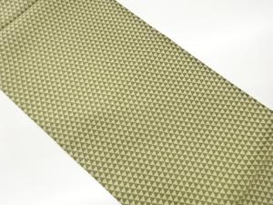 鱗模様織出しリバーシブル全通袋帯